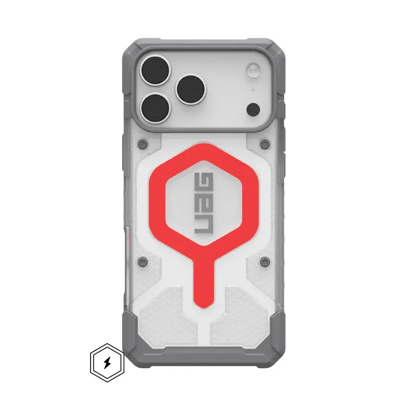 iPhone 17 Series Uag Magsafe pathfinder Armor Lightweight Slim Case For Iphone Military Drop Tested  Transparent Orange