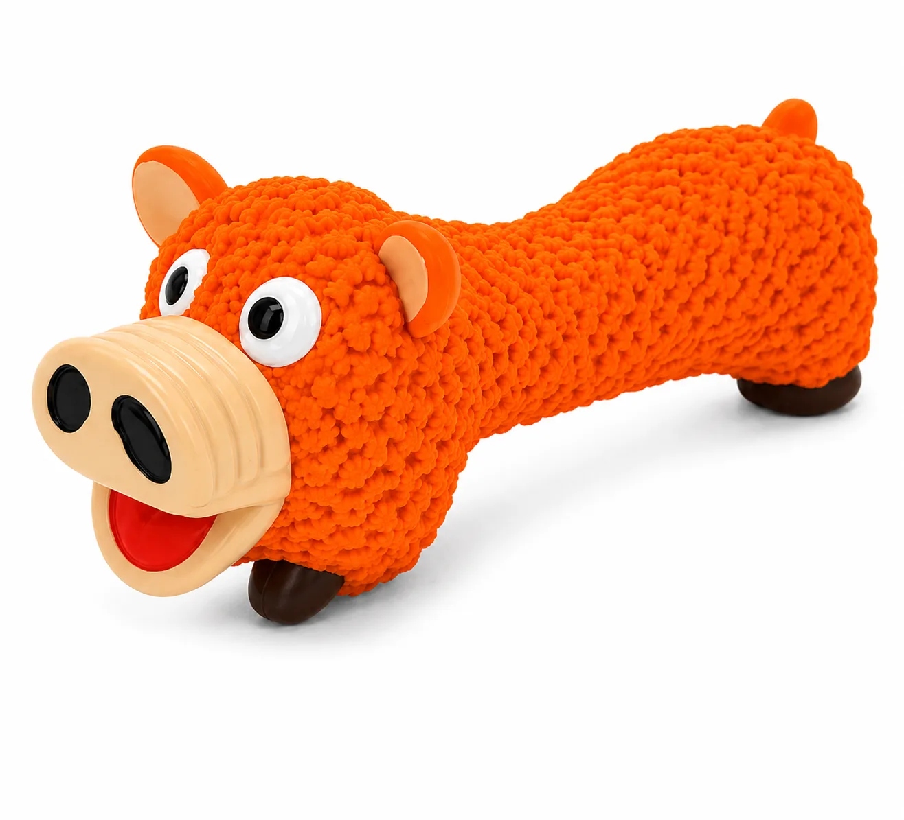 Squeaky Latex Rubber Pig Toy for Puppies & Small Dogs – Durable Fetch & Chew Toy